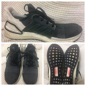 Adidas Boost Men Size 13 EUR 48 Black White Boost YYJ 606004 Athletic Shoes